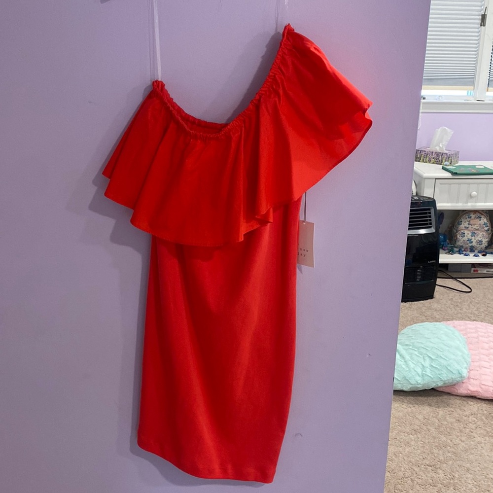 A. New Day one shoulder dress. Size S